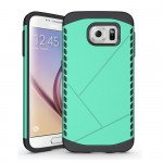 Wholesale Samsung Galaxy S6 Shield Hybrid Case (Green)